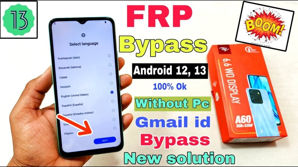 frp bypass android 12
